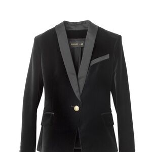 Balmain Black Velvet Blazer for Women